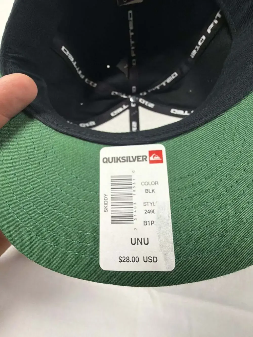 Quiksilver Boys Skiddy 210 Fitted Flexfit Cap Black
